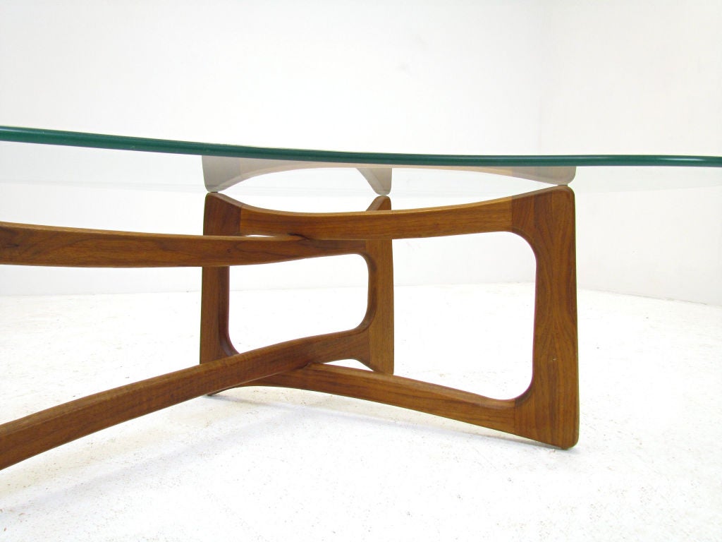 Mid-20th Century Rare Boomerang Coffee Table by Adrian Pearsall, ca. 1960s