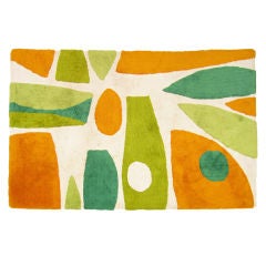 Mid-Century Modern Abstract Area Rug ca.1960s