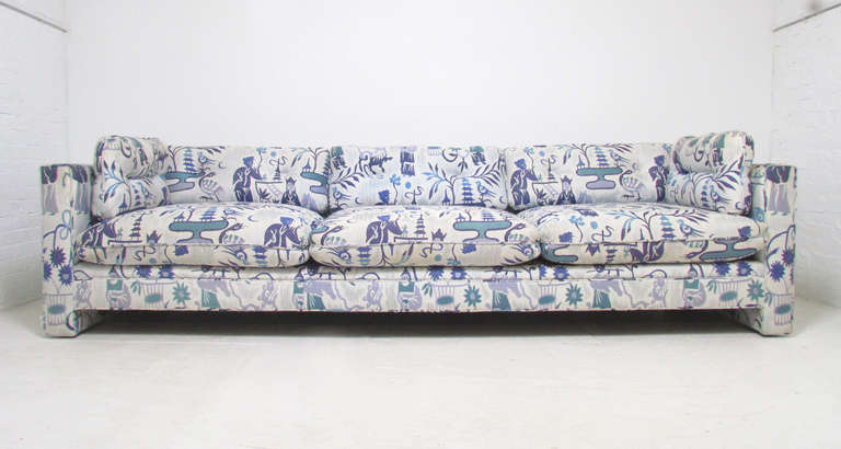 Large Nine Foot Tuxedo Sofa by Dunbar