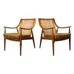 Pair of Danish Teak Lounge Chairs by Hvidt & Mølgaard-Nielsen