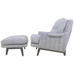 Janus Lounge Chair and Ottoman by Edward Wormley for Dunbar