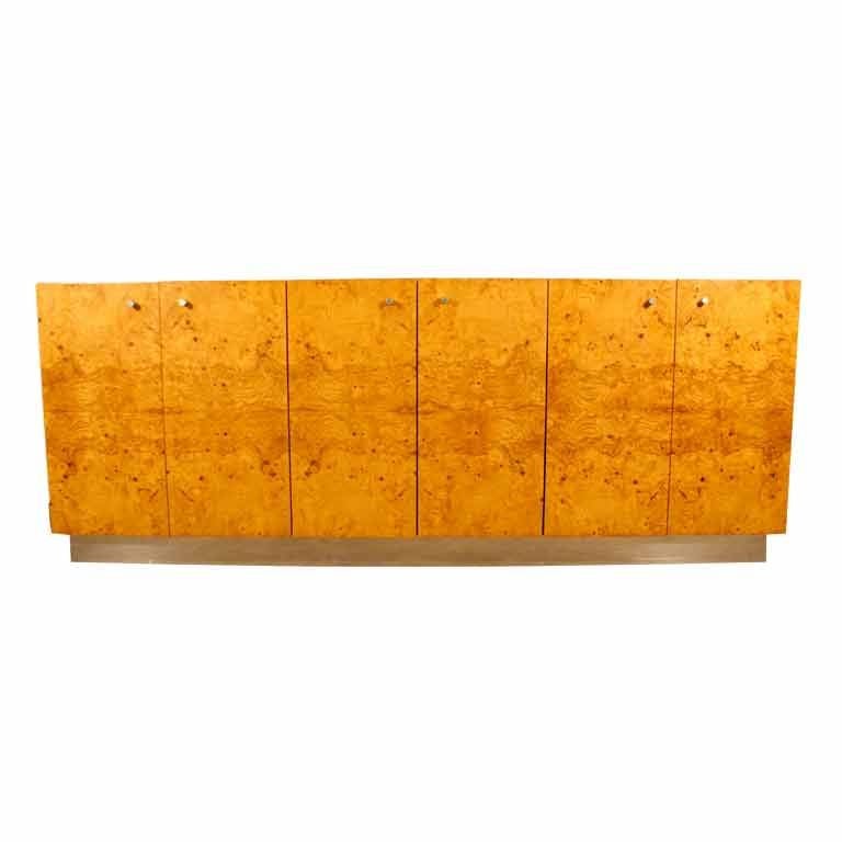 Burl Wood Cabinet by Milo Baughman for Thayer Coggin