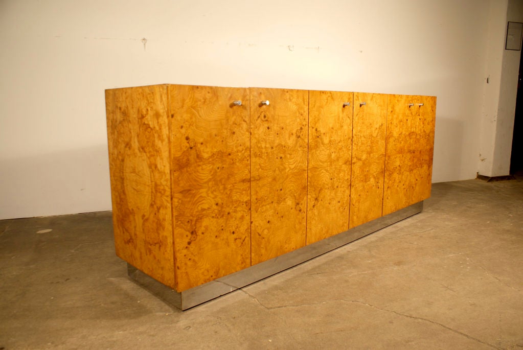 American Burl Wood Cabinet by Milo Baughman for Thayer Coggin