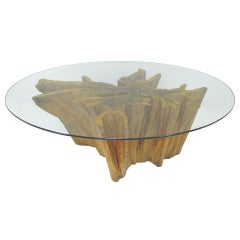 Michael Taylor Cyprus Tree Trunk Dining Table