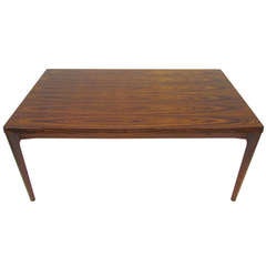Danish Rosewood Extending Dining Table by Henning Kjaernulf