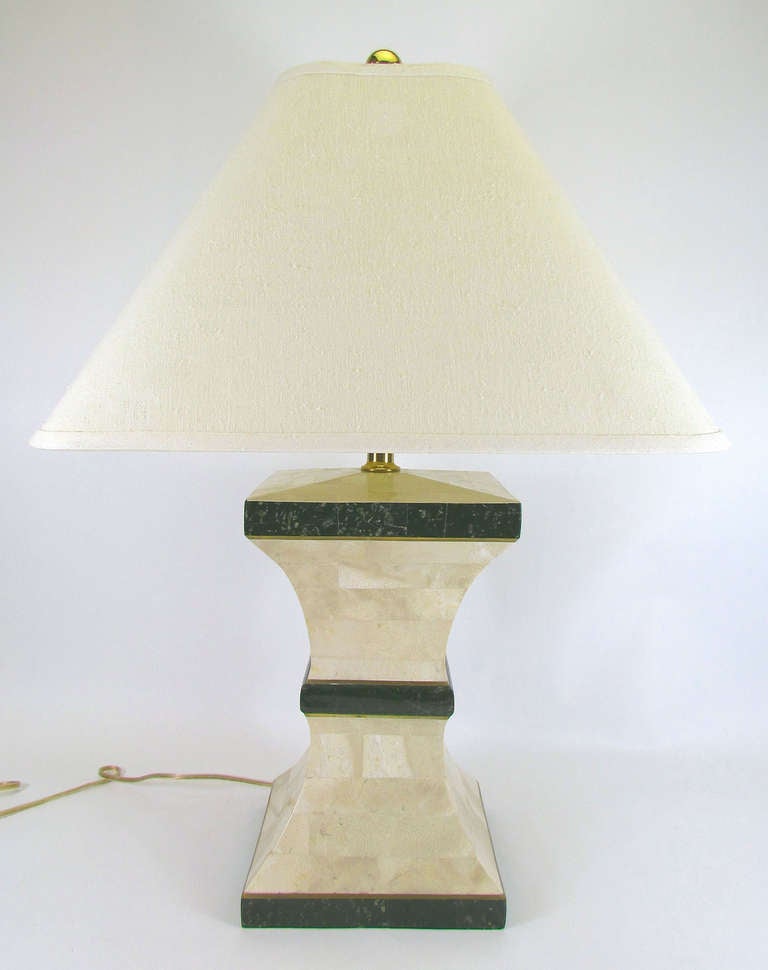 Tesated Fossil Stone And Marble, Maitland Smith Table Lamps
