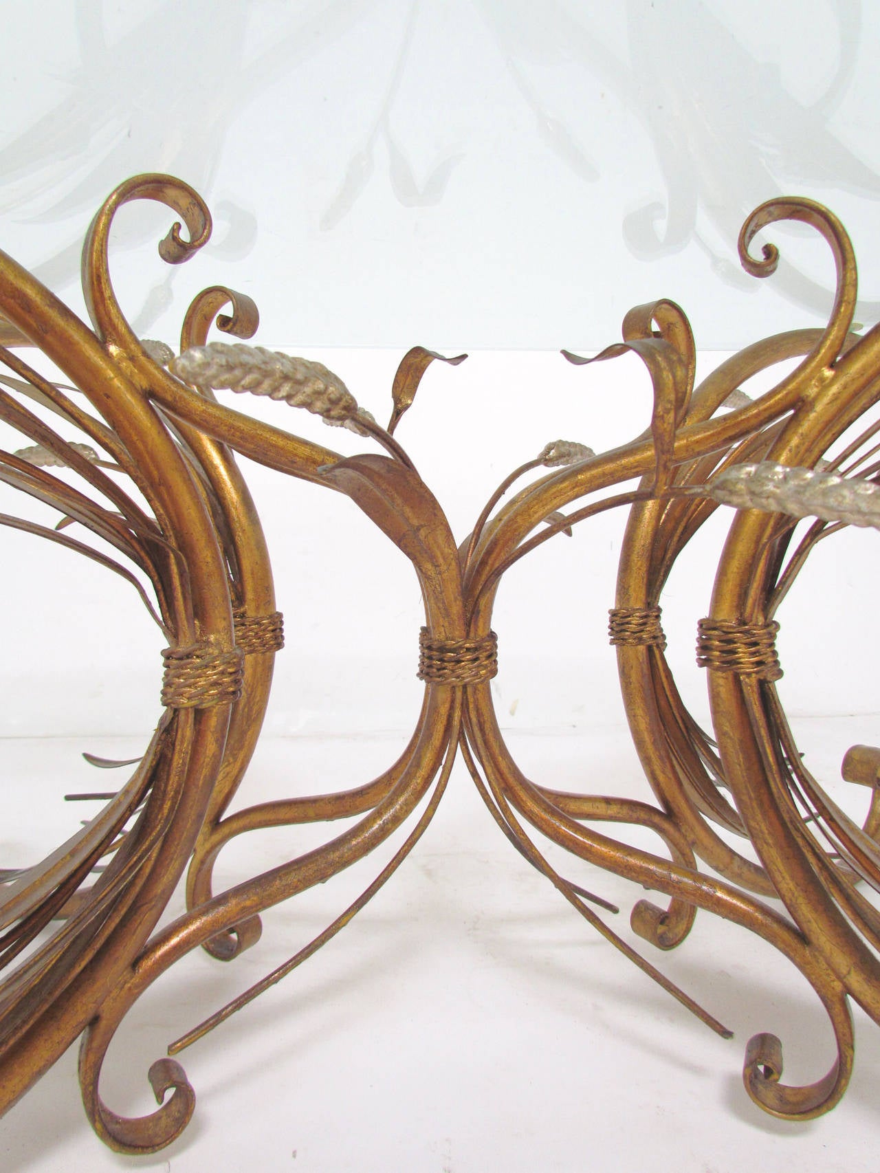 Mid-20th Century Italian Gilt Scroll Form 