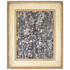 Abstract Mid-Century Oil Painting by Norma Heisler