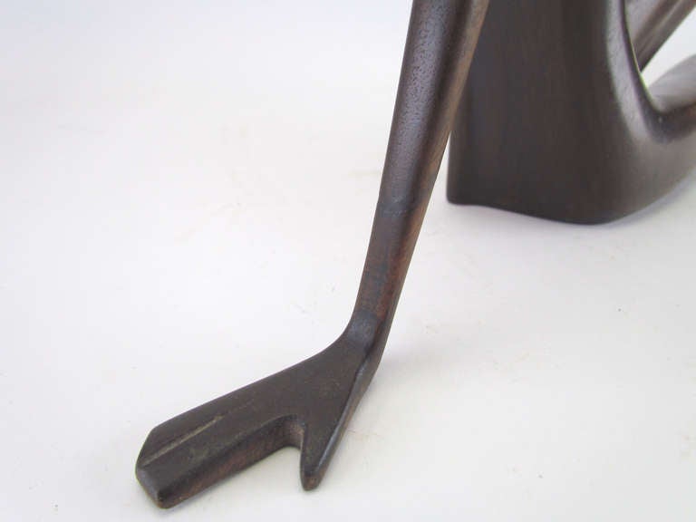 Signed Hagenauer Werkstatte African Nude Wood Sculpture 2