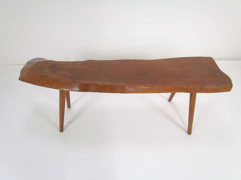 Mid-20th Century Free Edge Studio Coffee Table by Roy Sheldon