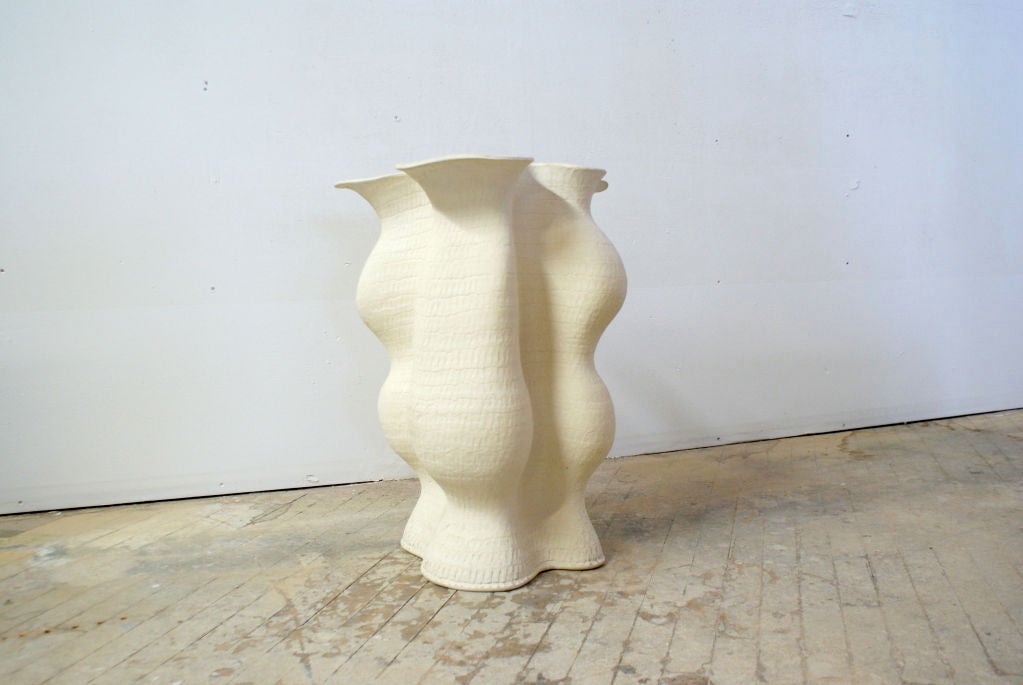 Pinch and Coil  Modernist Studio Pottery Vessel by Guy Dawson