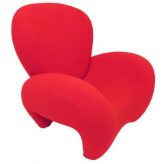 Sculptural Italian Lounge Chair Designed by Carlo Bartoli