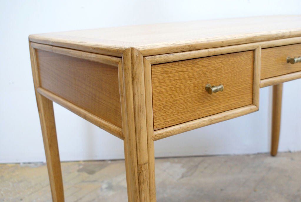Modernist Mid-Century Writing Desk by McGuire 1