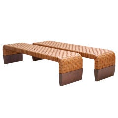 Pair of Italian Benches by Guglielmo Ulrich