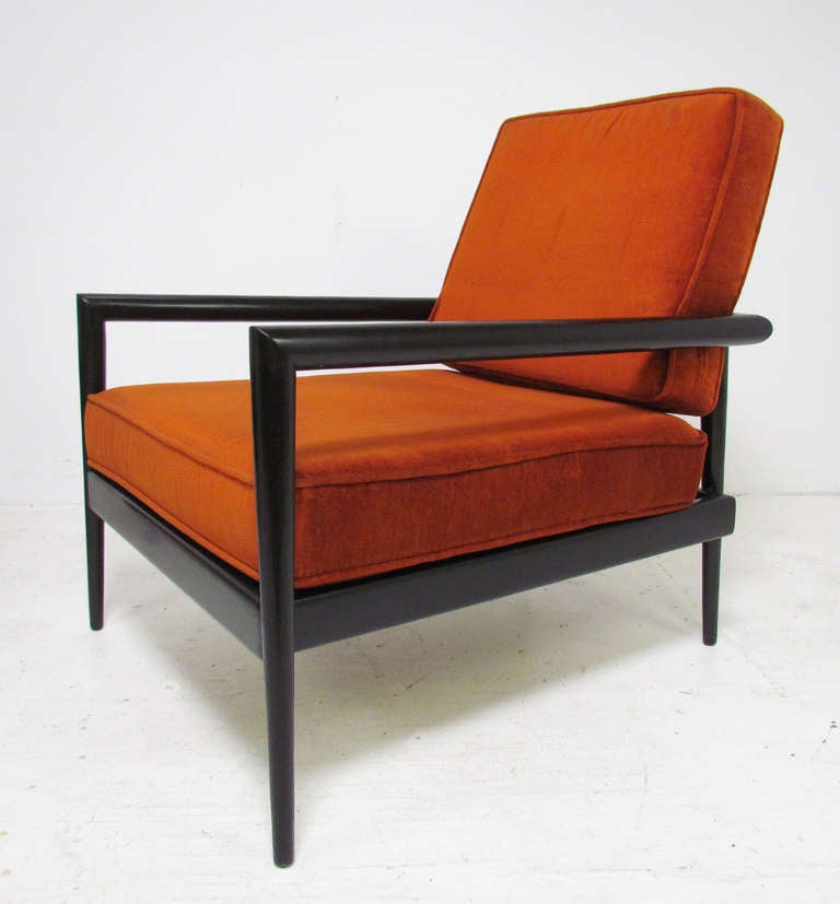 Mid-Century Modern Pair of Modernage Lounge Arm Chairs by Edmond Spence