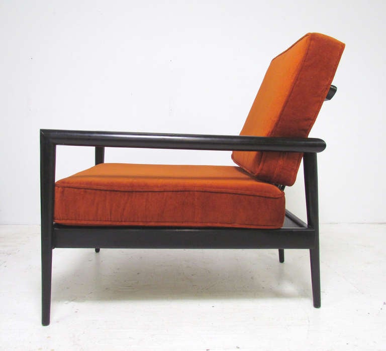 American Pair of Modernage Lounge Arm Chairs by Edmond Spence