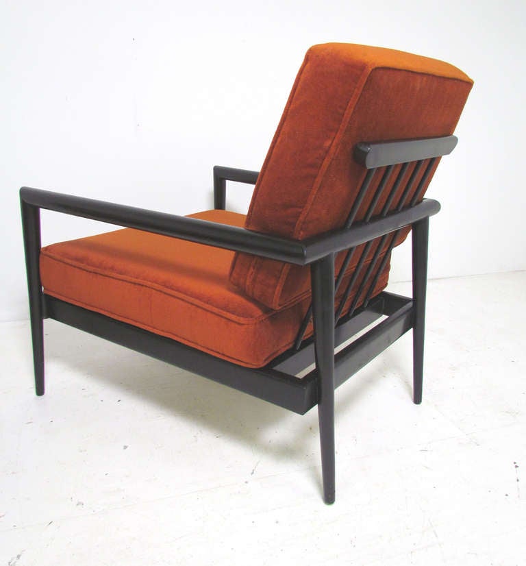 Pair of Modernage Lounge Arm Chairs by Edmond Spence In Good Condition In Peabody, MA