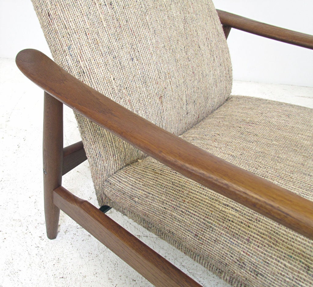 Reclining Danish Teak Easy Chair by Soren J. Ladefoged 2