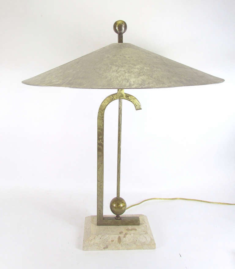 fossil stone lamp