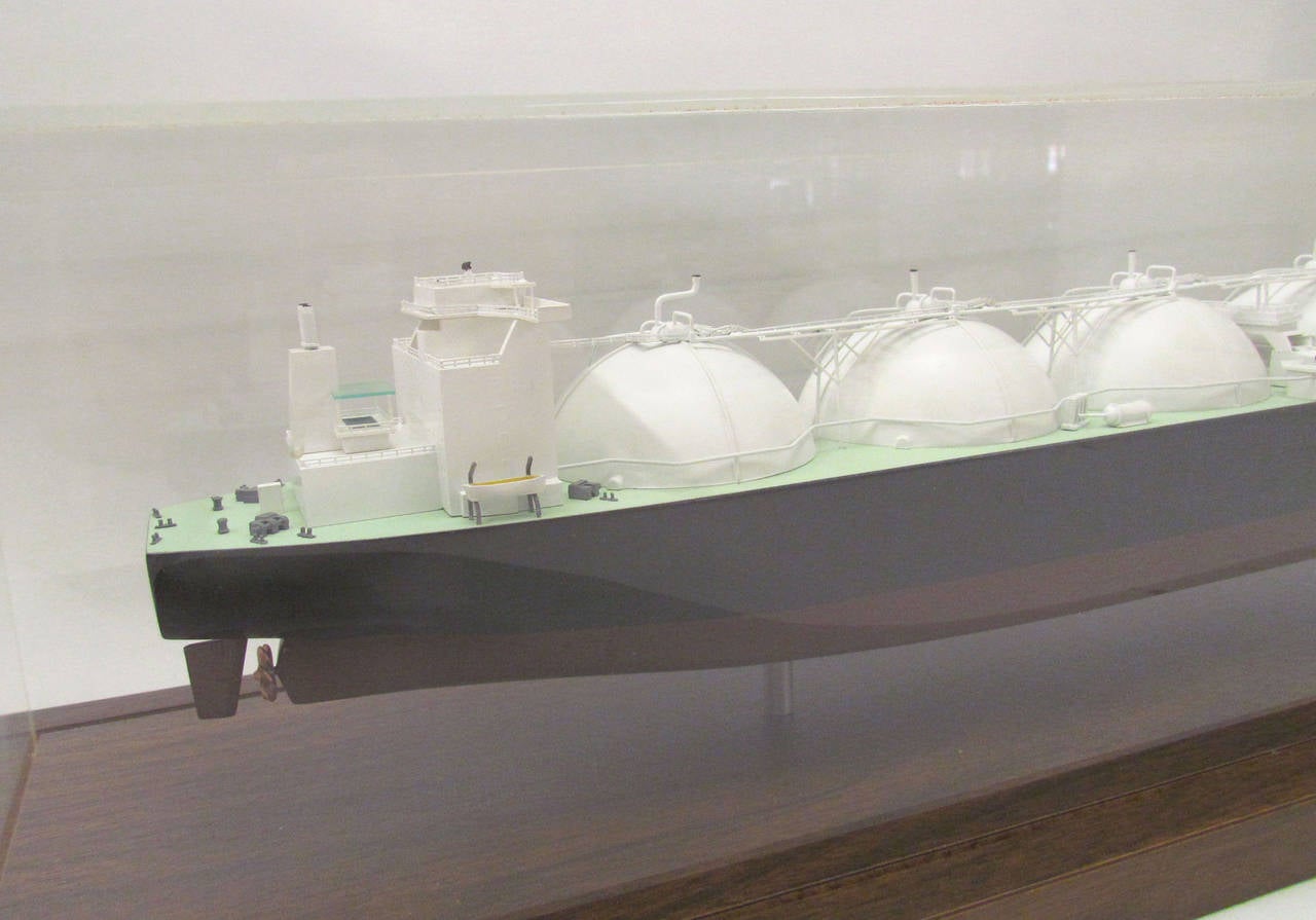 American Executive Ship Model of an LNG Tanker, circa 1980s