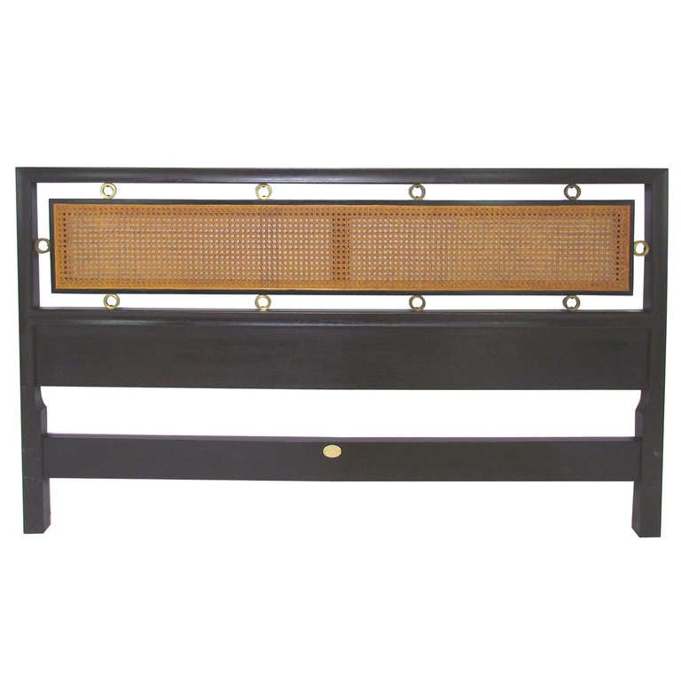 MidCentury Queen Headboard by Michael Taylor for Baker at 1stdibs