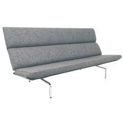 Classic Mid-Century Eames Compact Sofa