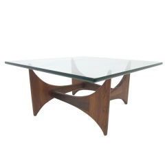 Mid-Century Sculptural Square Coffee Table by Adrian Pearsall