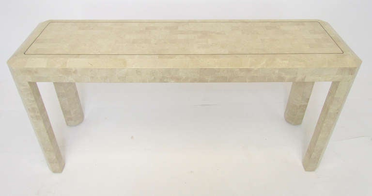 Philippine Tessellated Fossil Stone Console Table by Maitland Smith