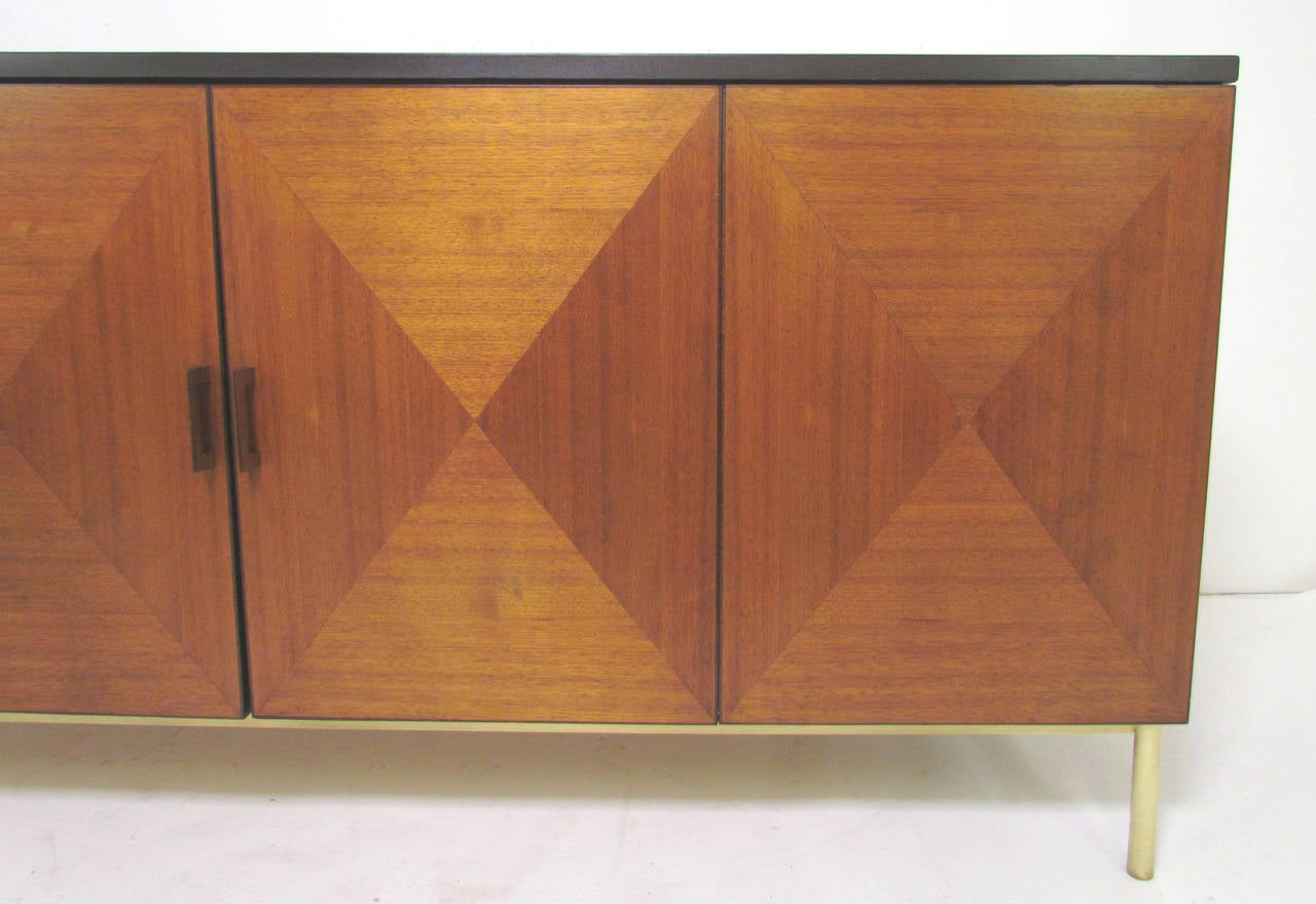 Mid-Century Modern Modernist Credenza with Slate Top by Paul McCobb for Directional by Calvin