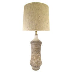 Studio Made Art Pottery Lamp by Lee Rosen for Design Technics