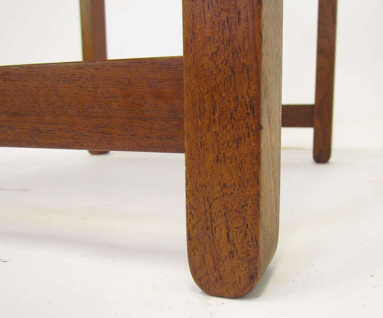 Set of Four Danish Teak and Cane Dining Chairs by Knud Andersen 4