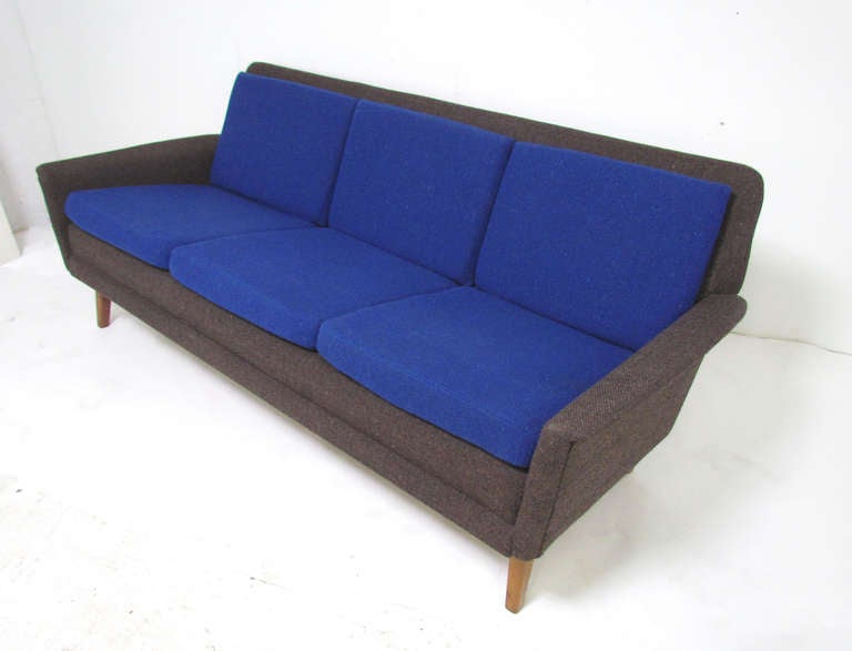 Scandinavian Modern Danish Three-Seat Sofa by Folke Ohlsson for Fritz Hansen