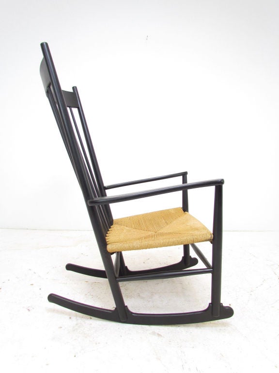 Late 20th Century Danish Rocking Chair by Hans Wegner for FDB Mobler