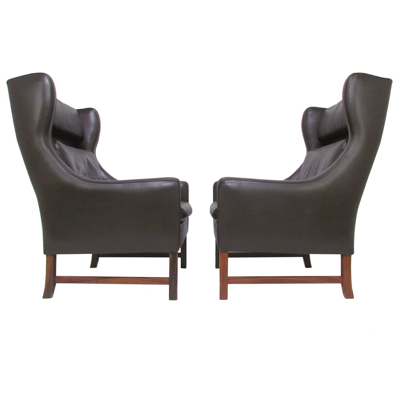 Pair Of Danish Modern Wingback Leather Lounge Chairs By Fredrik - Pair Of Danish Modern Wingback Leather Lounge Chairs By Fredrik Kayser Forvatne pair of danish modern wingback leather lounge chairs by fredrik - pair of danish modern wingback leather lounge chairs by fredrik kayser forvatne