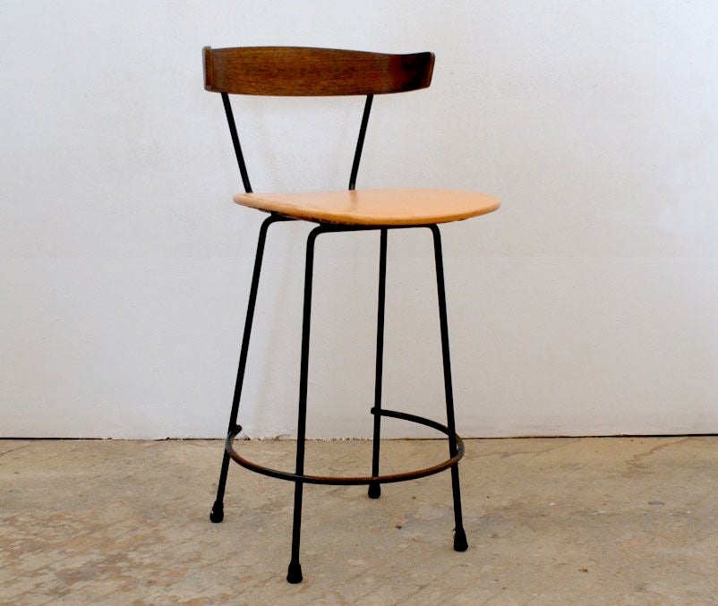 Counter height barstools by Clifford Pascoe for Modernmasters Inc., Six available, priced individually at $625 each.