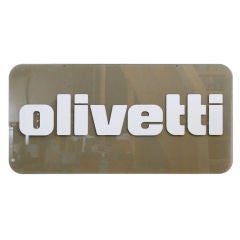 Vintage Olivetti Dealer Trade Sign
