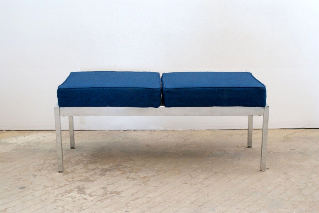 Pair of Sleek Chrome Benches by Emeco 1