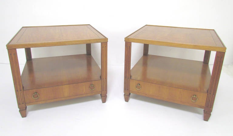 Pair of Regency Style End Tables by Baker Furniture