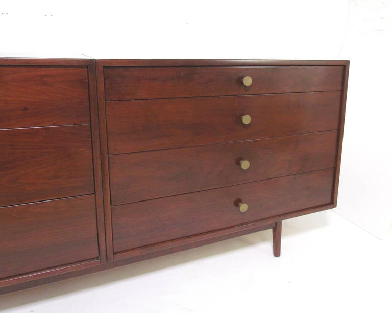 Extra Long Custom Credenza by Jens Risom In Good Condition In Peabody, MA