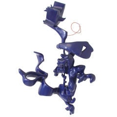 Vibrant Monumental Wall Mounted Abstract Sculpture d. 1973