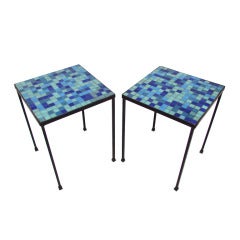 Modernist Vitreous Tile Occasional Tables ca. 1960s