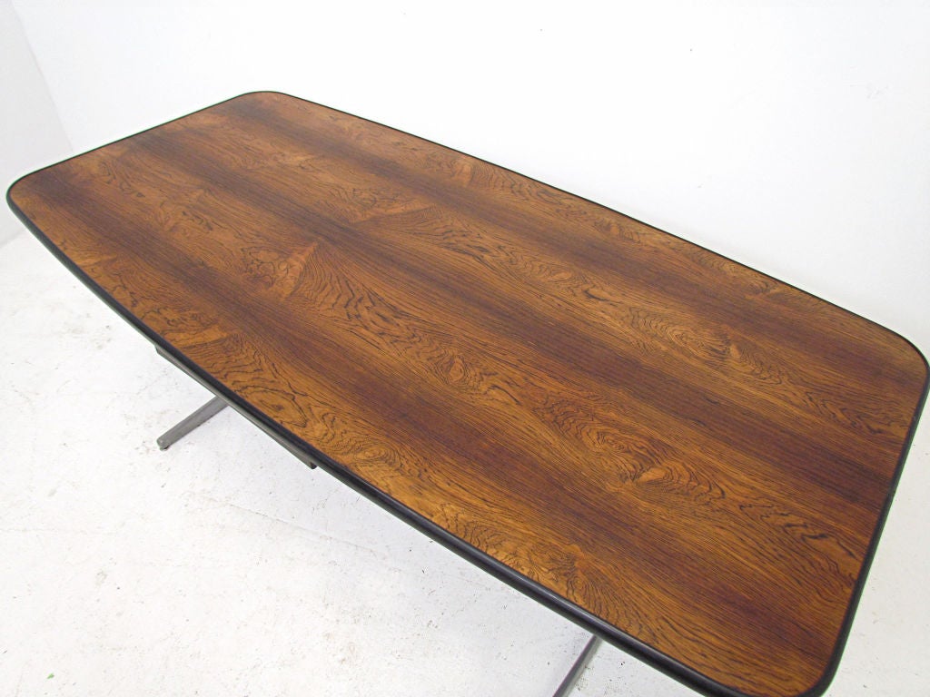 American Rosewood Action Conference Desk by George Nelson, Herman Miller