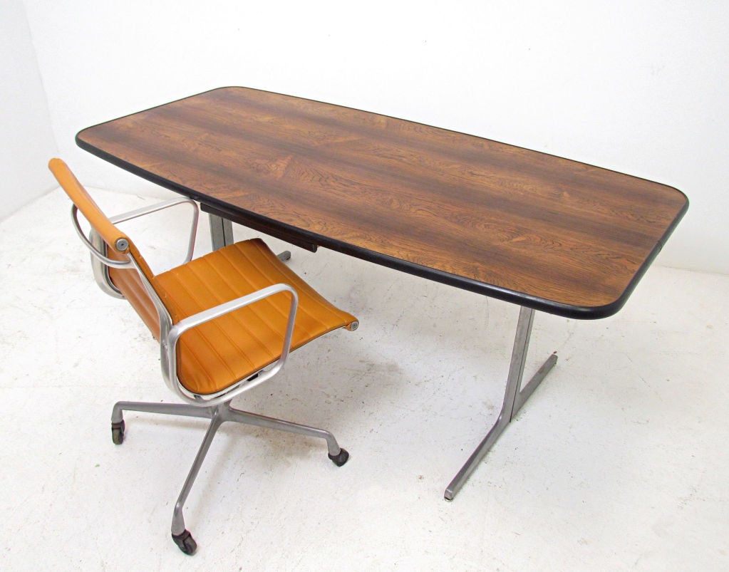 Mid-20th Century Rosewood Action Conference Desk by George Nelson, Herman Miller