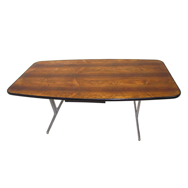 Rosewood Action Conference Desk by George Nelson, Herman Miller