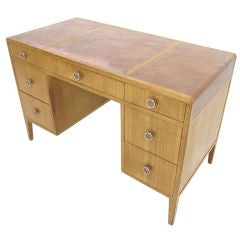Writing Desk with Leather Top, by Edward Wormley for Dunbar