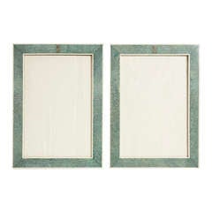 Pair of Shagreen Picture Frames