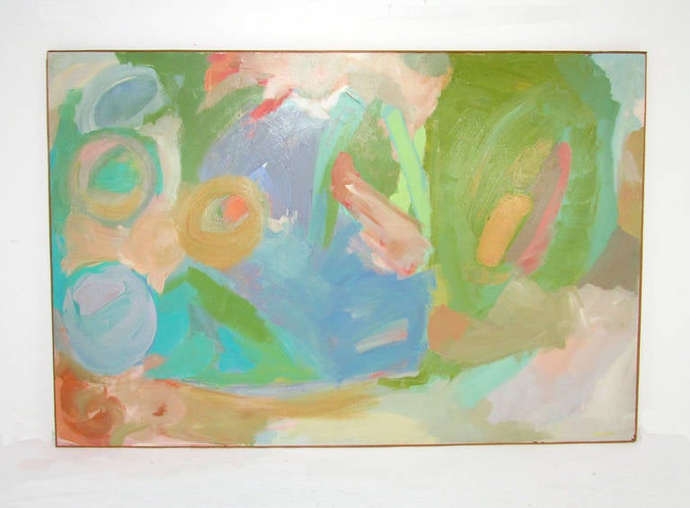 Large Abstract Expressionist Painting, Signed Weissman