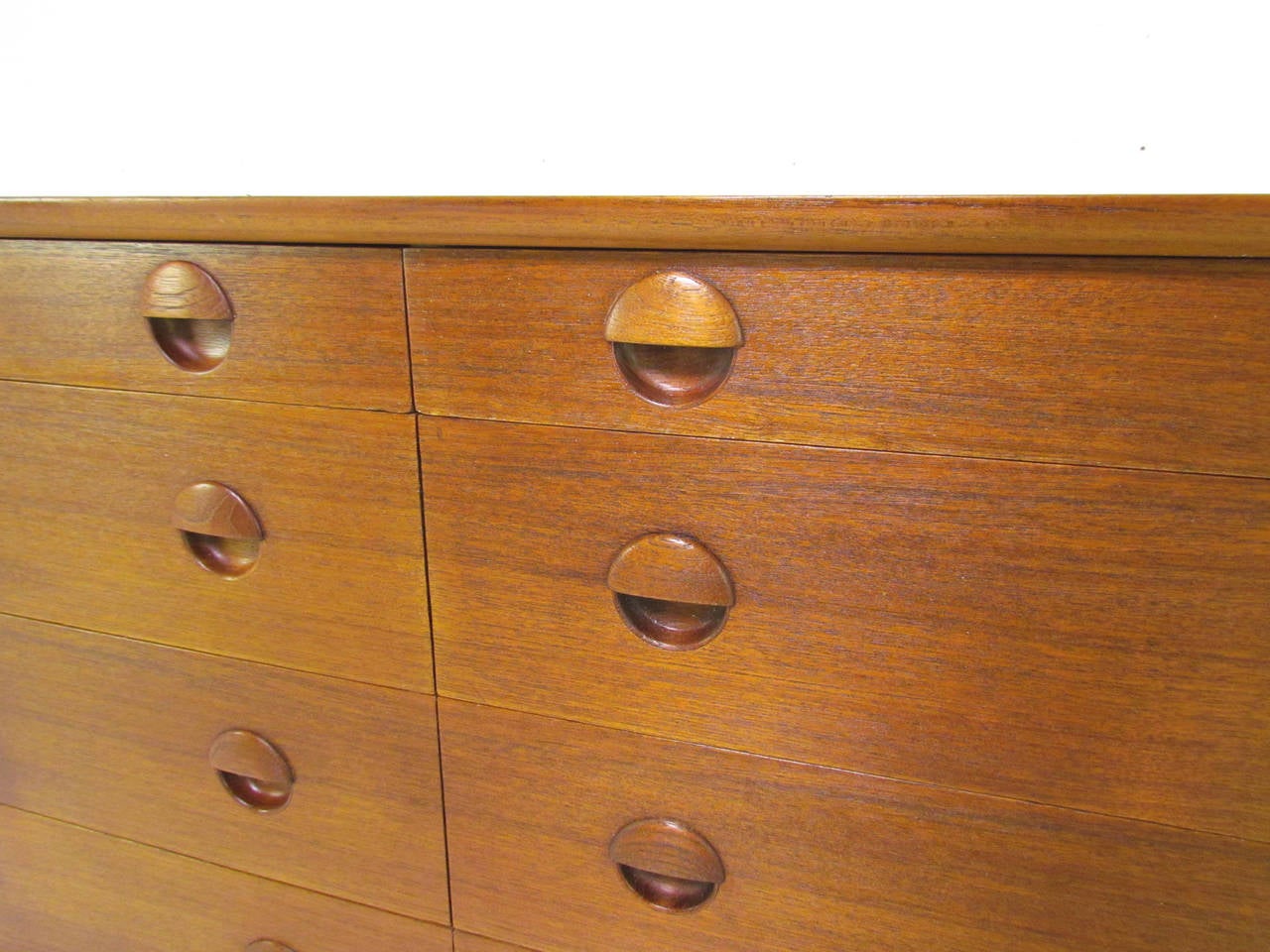 American Danish Teak Eight-Drawer Dresser by Grete Jalk for Sibast, circa 1960s