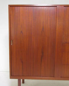 Rare Danish Teak Cabinet by Ejner Larsen and Aksel Bender Madsen