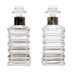 Pair of Art Deco Crystal Decanters by WMF
